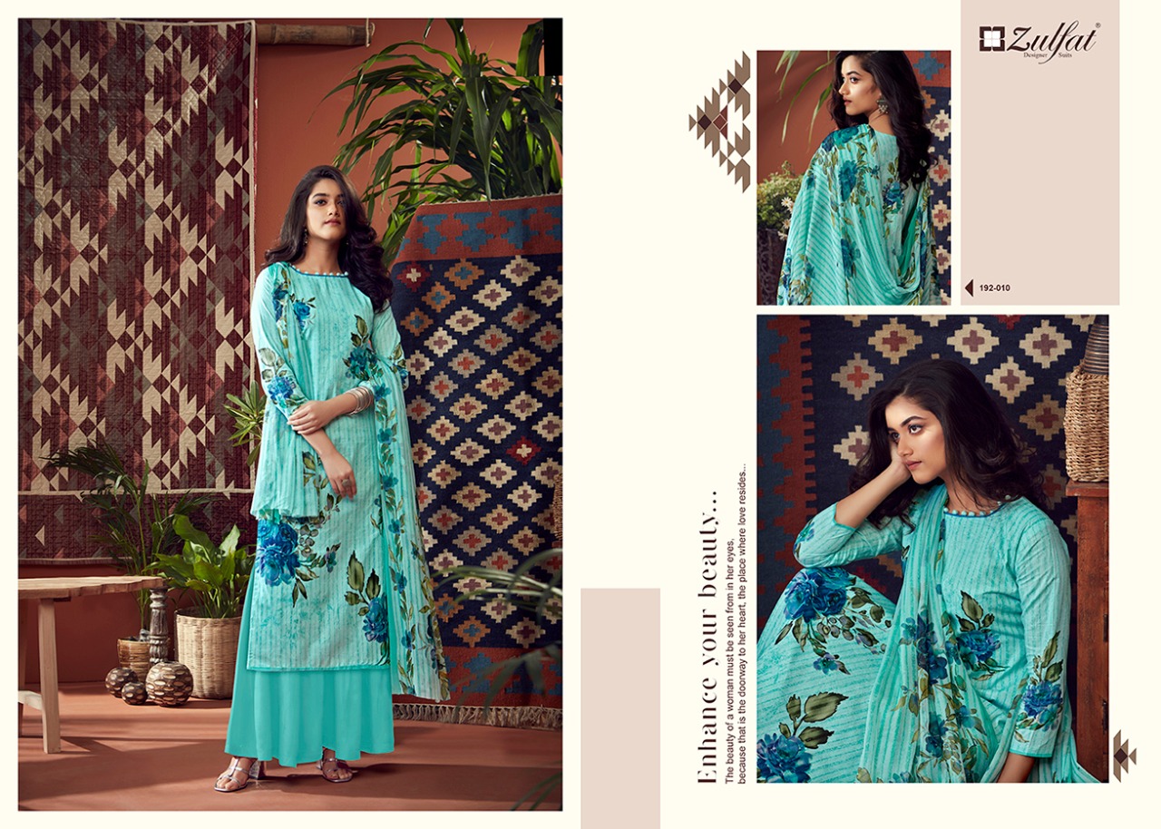 Zulfat Presents Adah Vol 2 Designer Dress Material