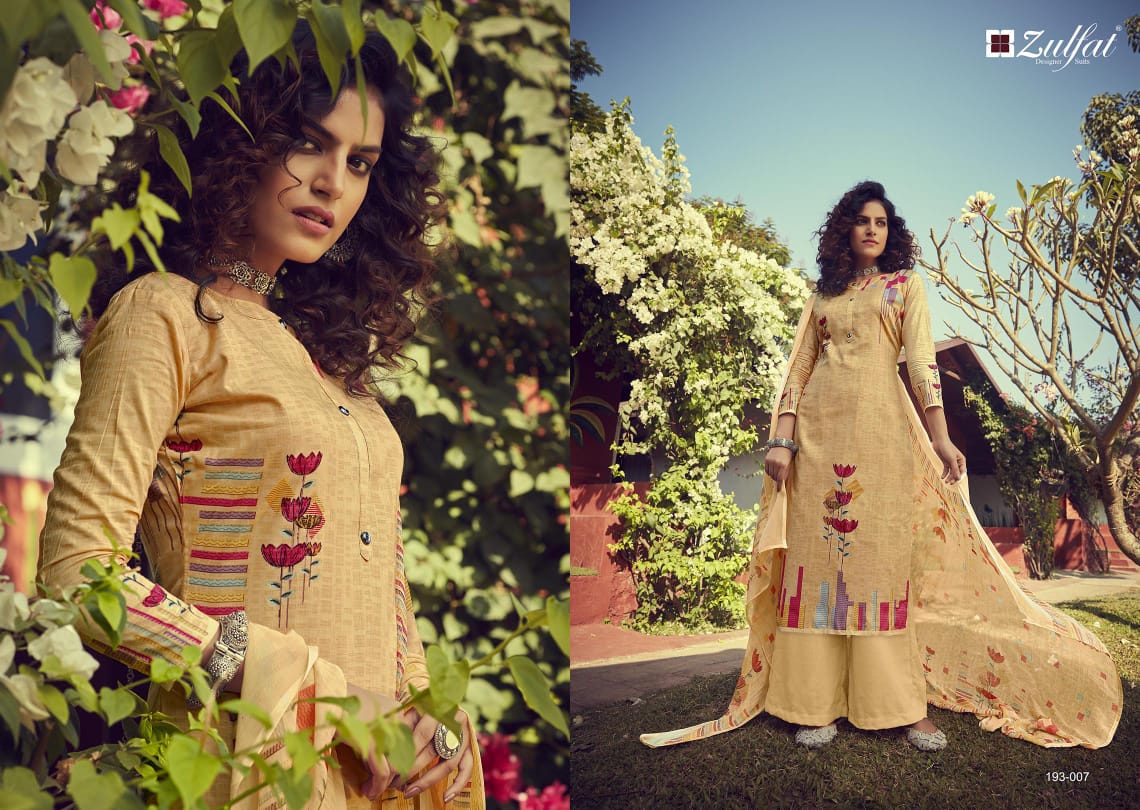 Zulfat Presents  Gulmohar Vol 3  Designer Dress Material