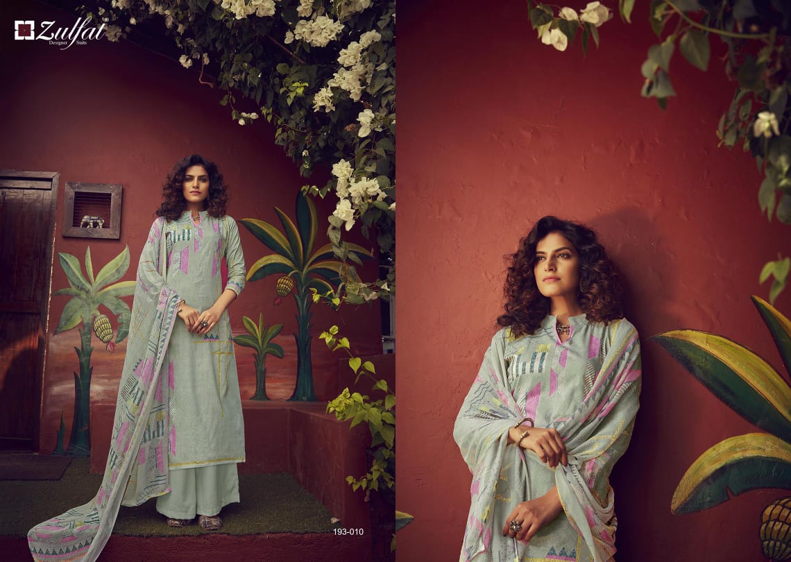 Zulfat Presents  Gulmohar Vol 3  Designer Dress Material