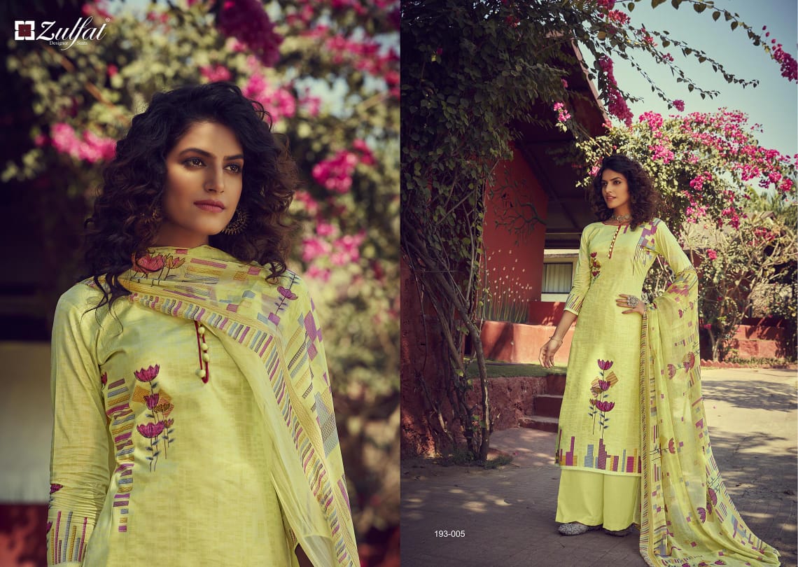 Zulfat Presents  Gulmohar Vol 3  Designer Dress Material