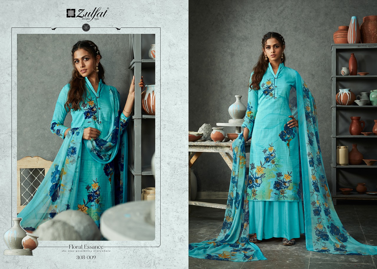 Zulfat Presents  Gulmohar  Vol 4 Designer Dress Material