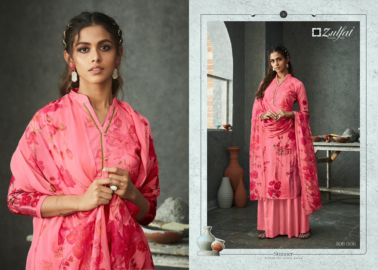 Zulfat Presents  Gulmohar  Vol 4 Designer Dress Material