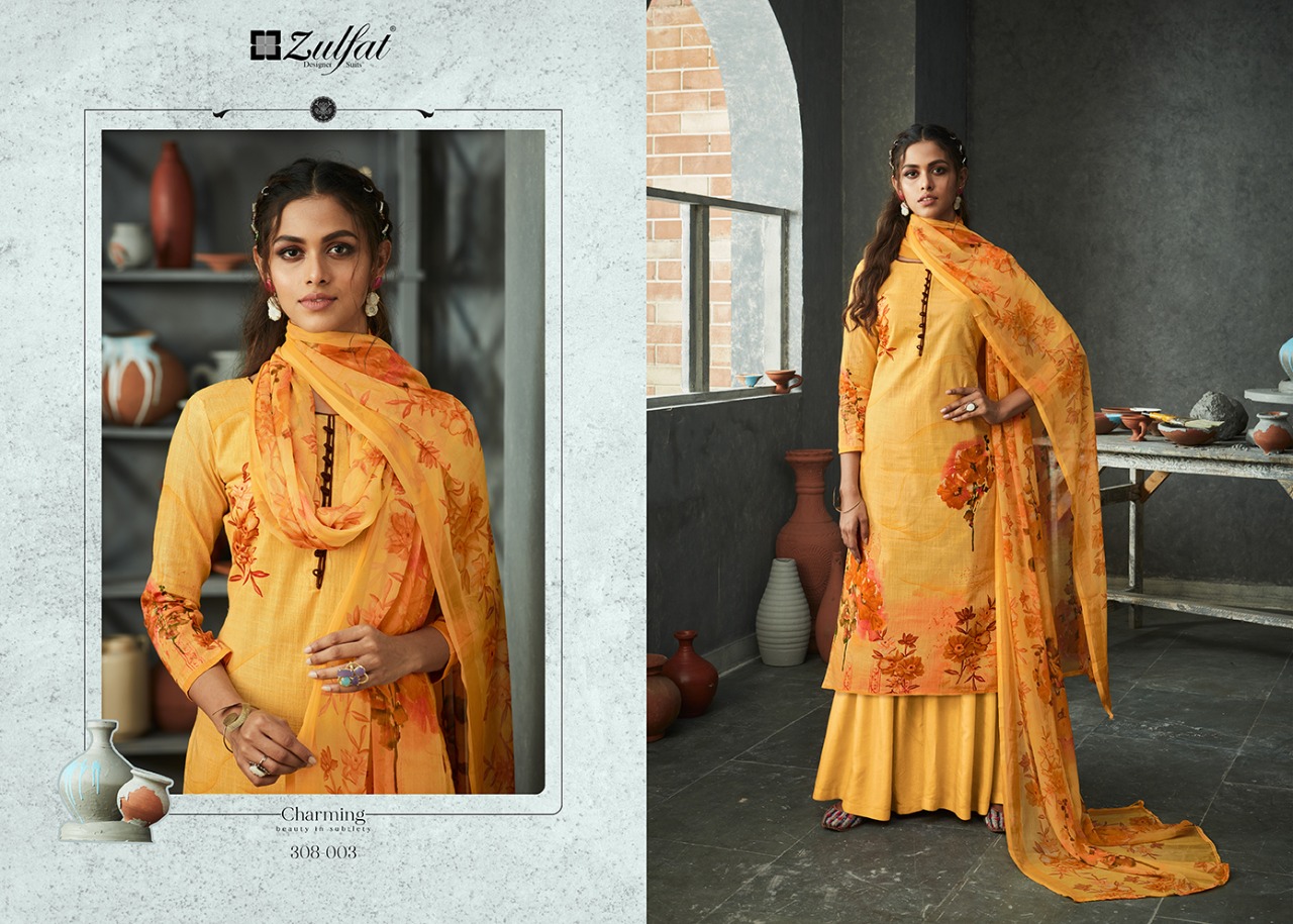 Zulfat Presents  Gulmohar  Vol 4 Designer Dress Material