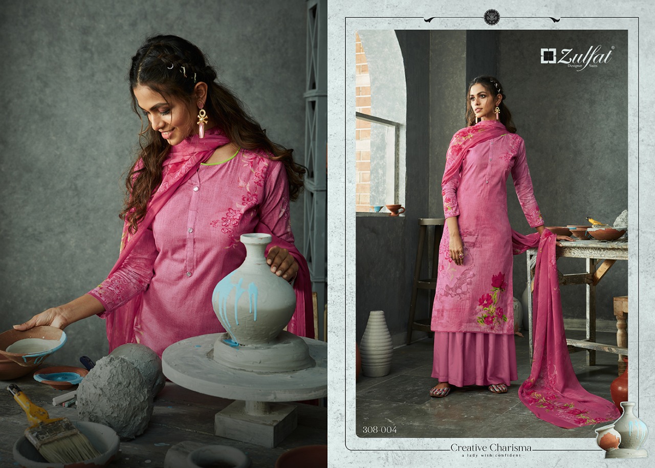 Zulfat Presents  Gulmohar  Vol 4 Designer Dress Material