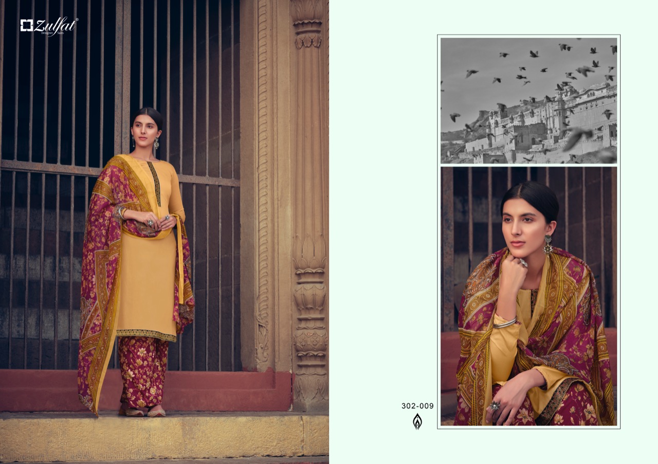 Zulfat  Presents Husna E Patiala  Vol 3 Designer Dress Materia