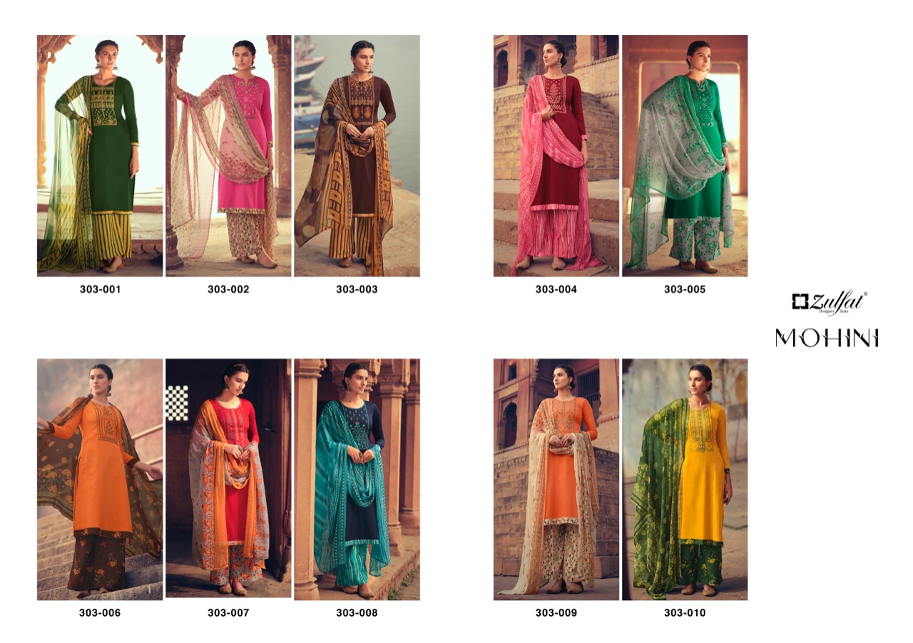 Zulfat  Presents Mohini Designer Suits