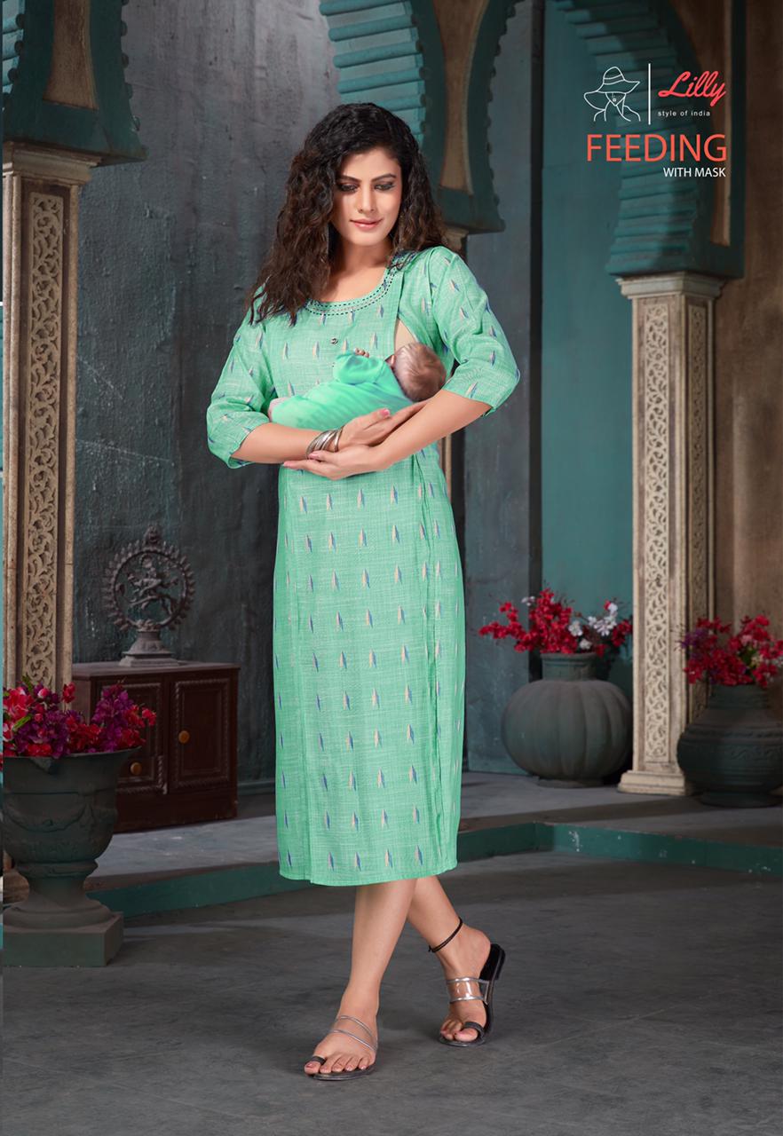 Lilly Presents Feeding Designer Kurtis Collection