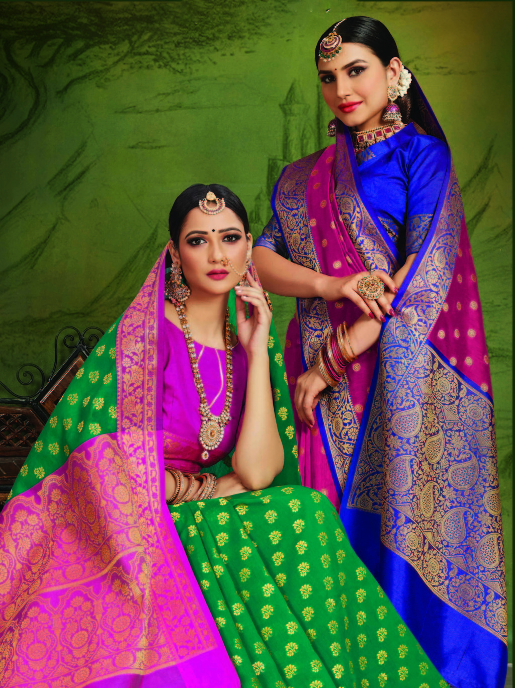 Sangam Presents Kanchipuram Handloom Silk Sarees
