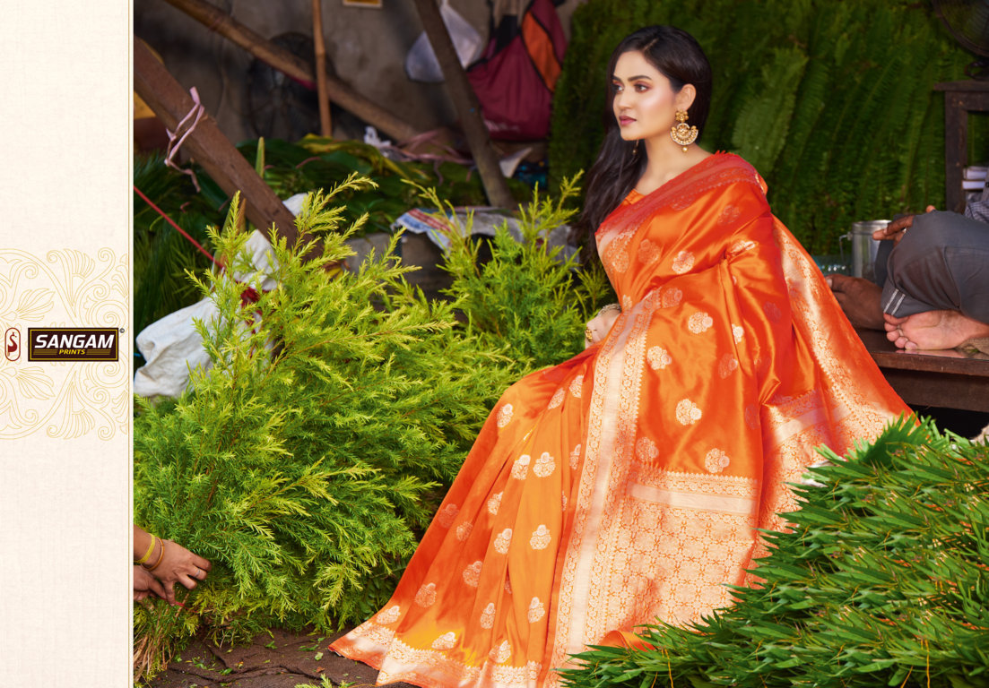 Sangam Presents Manyavar Pure Soft Silk Saree Collection