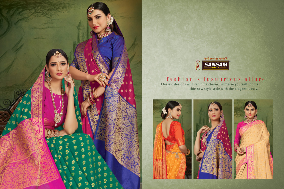 Sangam Presents Kanchipuram Handloom Silk Sarees