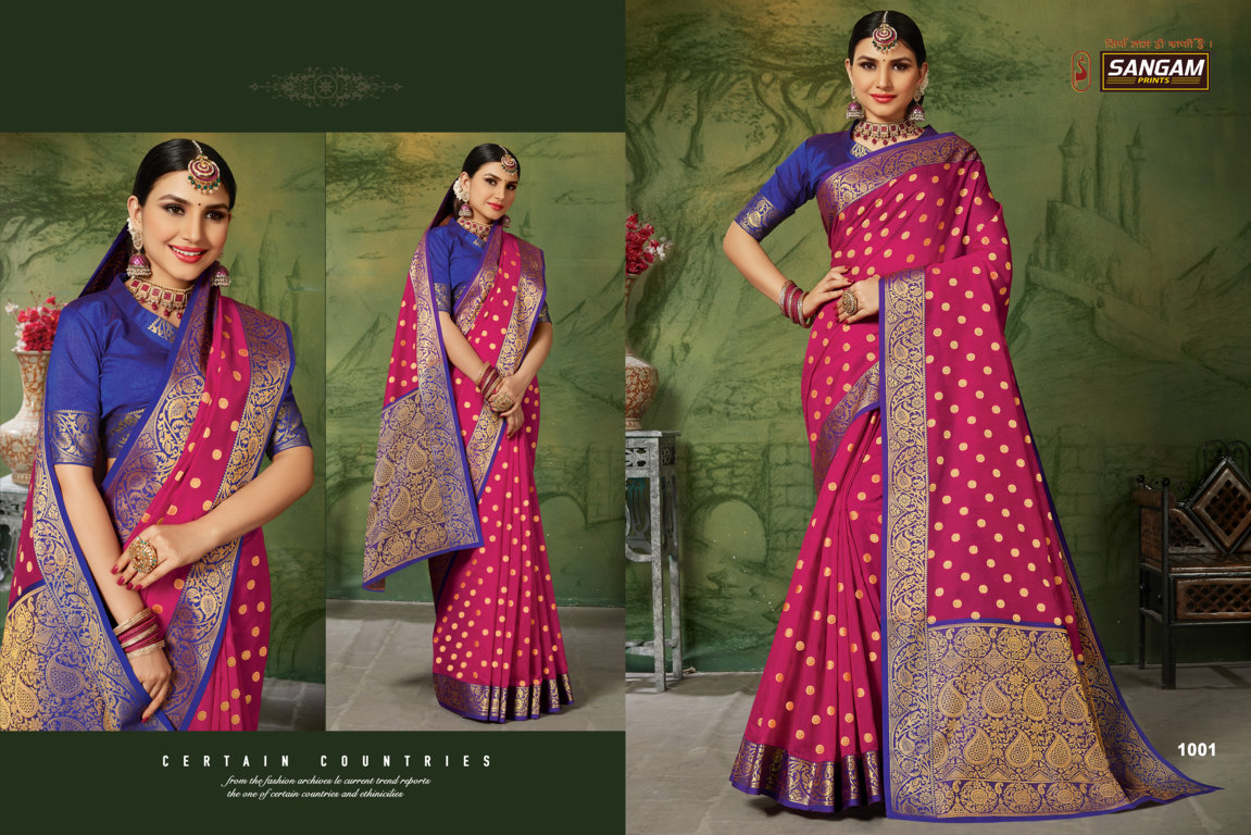 Sangam Presents Kanchipuram Handloom Silk Sarees