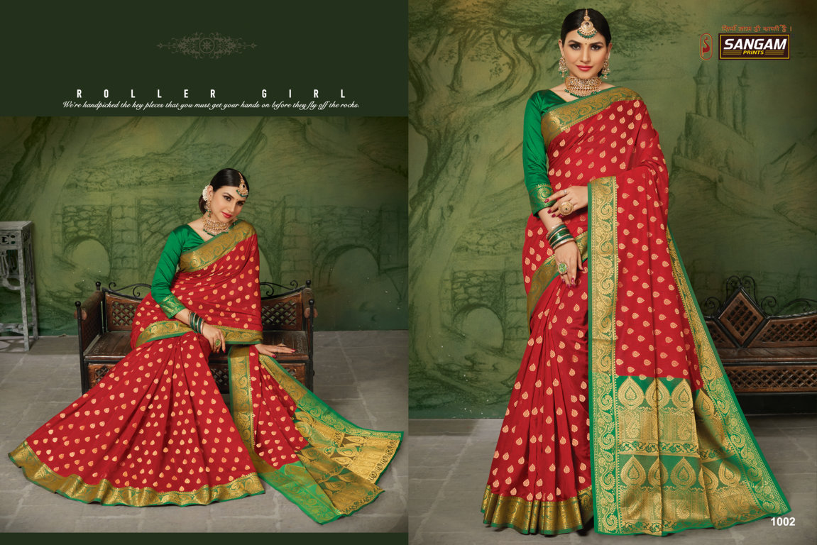 Sangam Presents Kanchipuram Handloom Silk Sarees