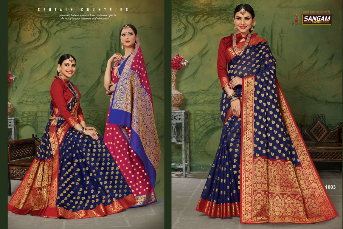 Sangam Presents Kanchipuram Handloom Silk Sarees