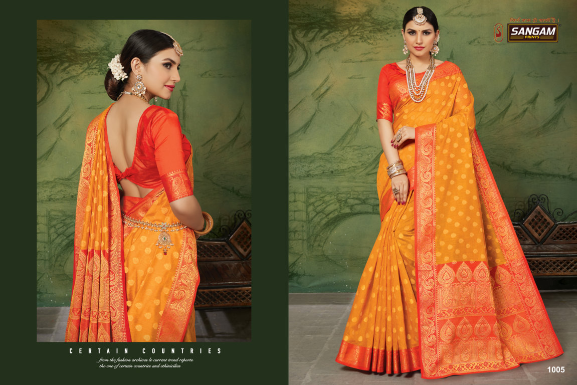 Sangam Presents Kanchipuram Handloom Silk Sarees