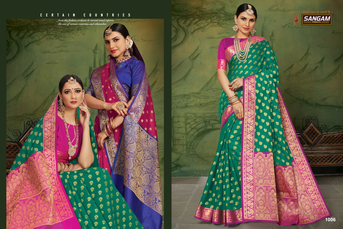 Sangam Presents Kanchipuram Handloom Silk Sarees