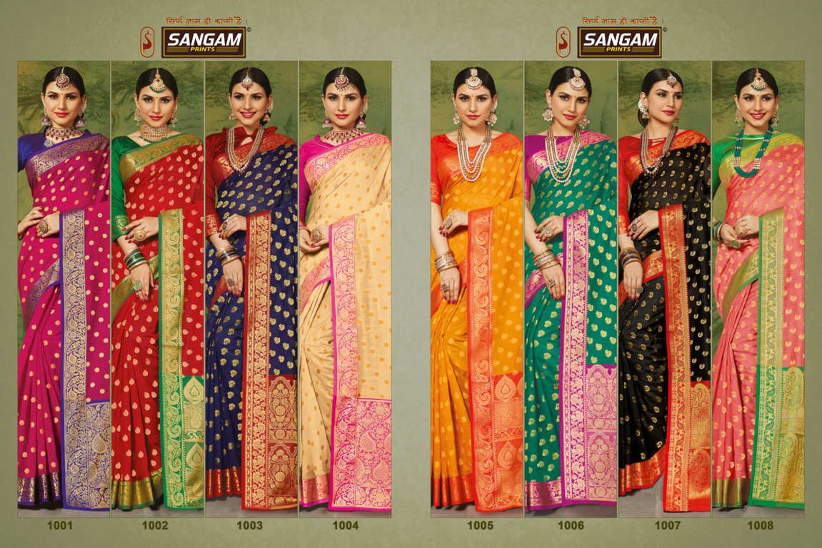 Sangam Presents Kanchipuram Handloom Silk Sarees