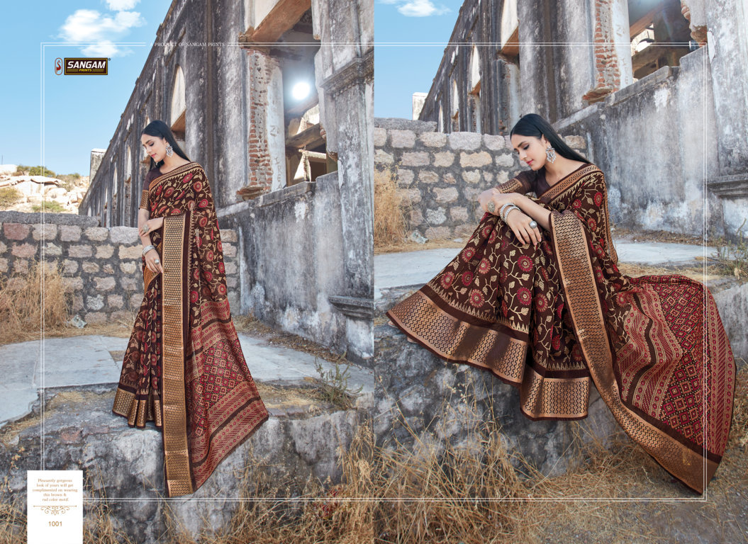 Sangam Presents Sangini Printed Cotton Saree Collection