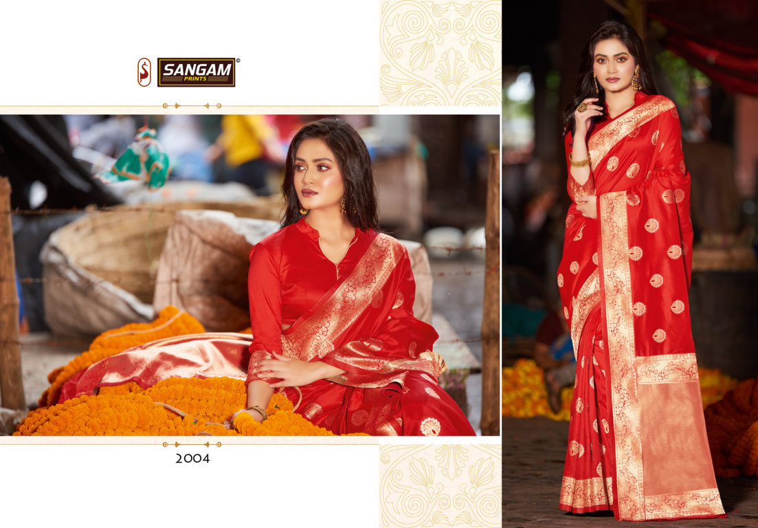 Sangam Presents Manyavar Pure Soft Silk Saree Collection