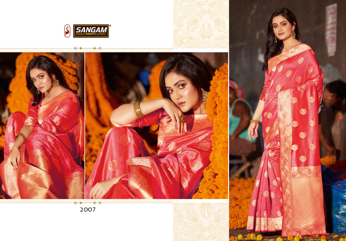 Sangam Presents Manyavar Pure Soft Silk Saree Collection