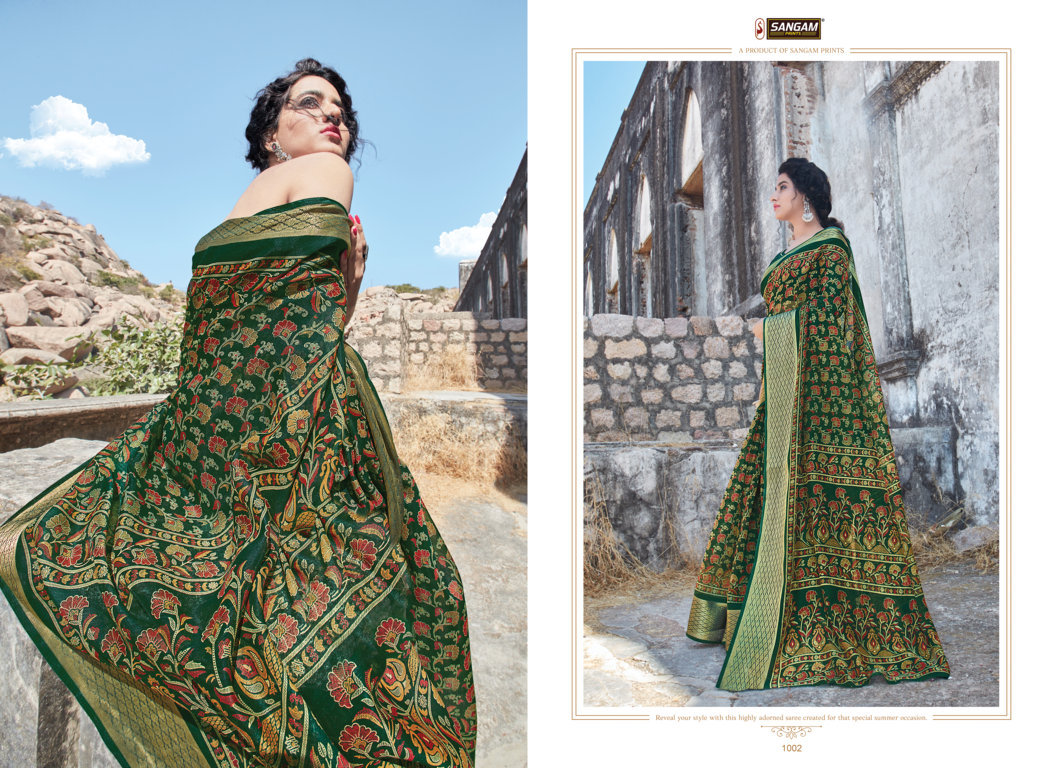 Sangam Presents Sangini Printed Cotton Saree Collection