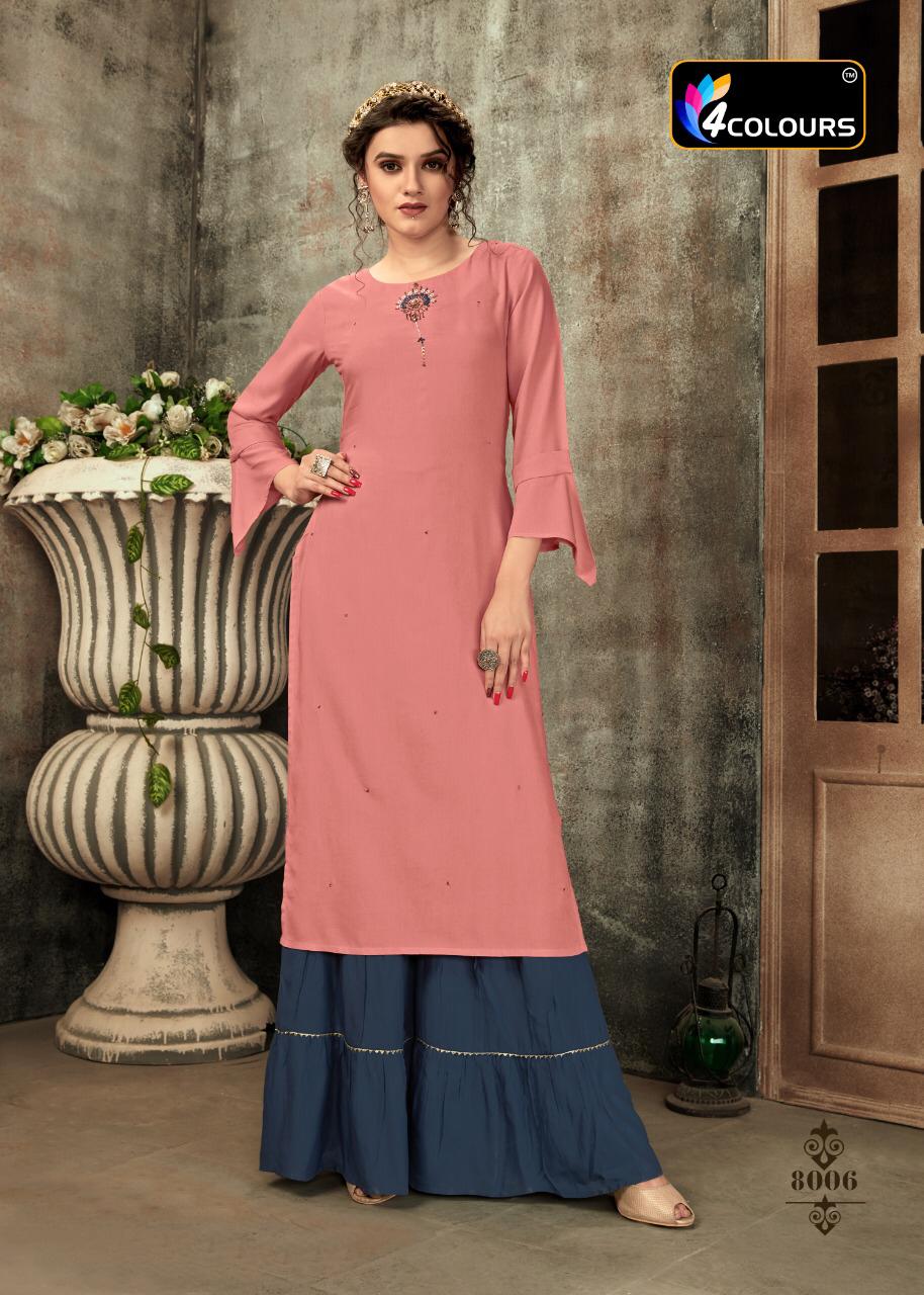 4colours  Presents   Zulfat  Kurti With Bottom