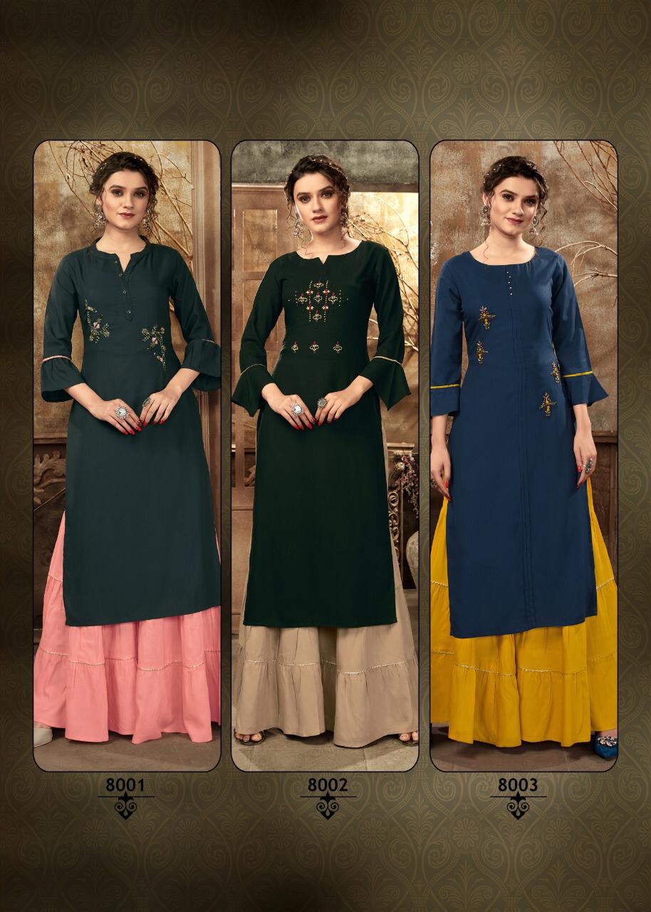 4colours  Presents   Zulfat  Kurti With Bottom
