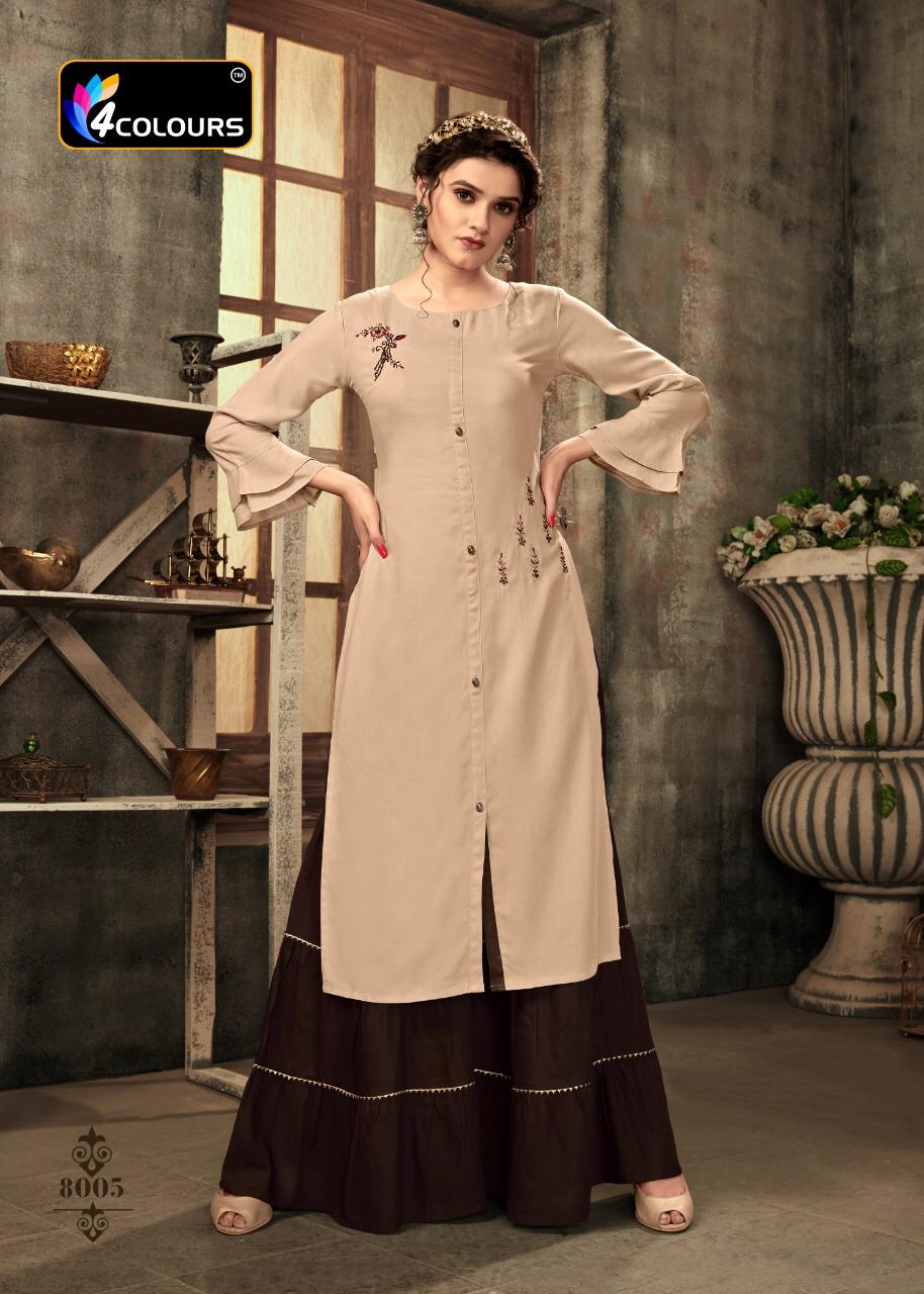 4colours  Presents   Zulfat  Kurti With Bottom