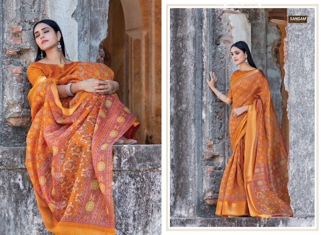 Sangam Presents Sangini Printed Cotton Saree Collection