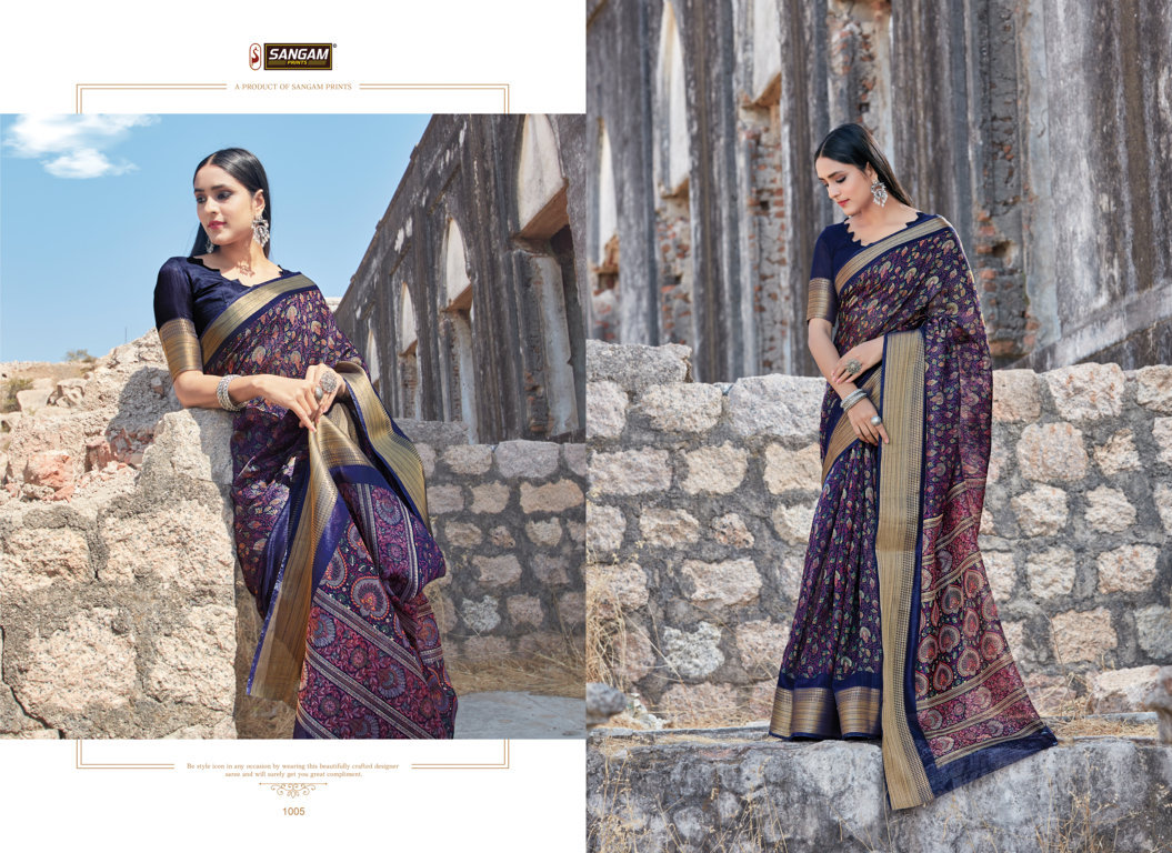 Sangam Presents Sangini Printed Cotton Saree Collection