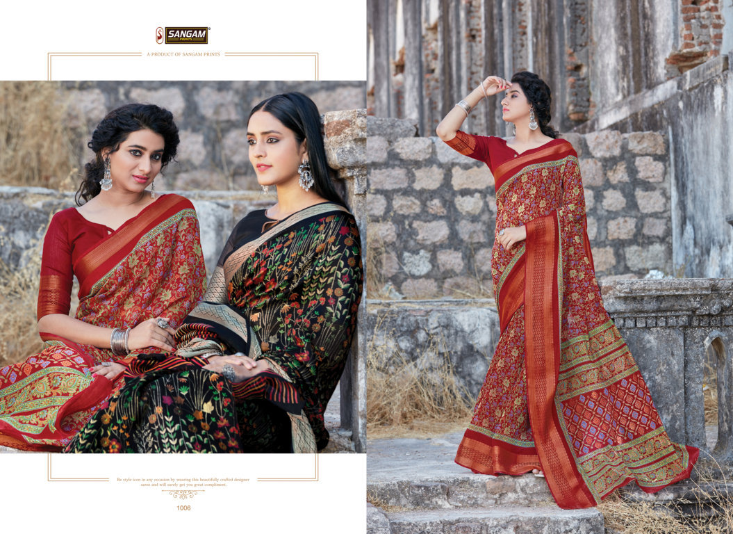 Sangam Presents Sangini Printed Cotton Saree Collection