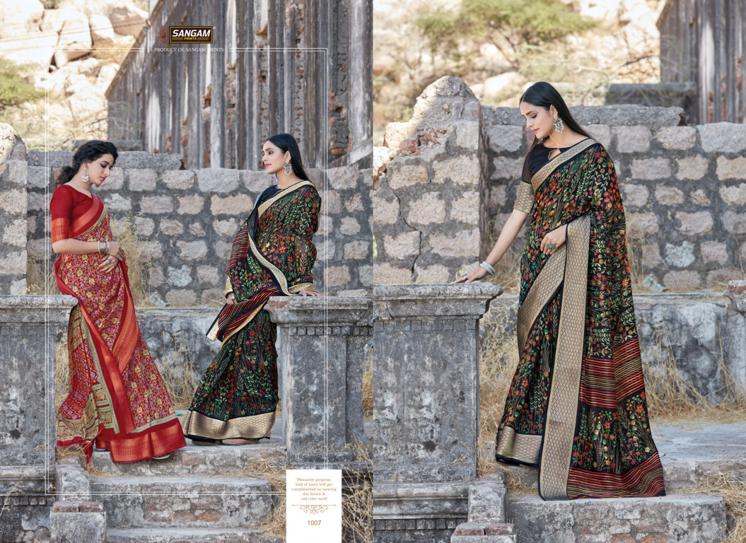 Sangam Presents Sangini Printed Cotton Saree Collection