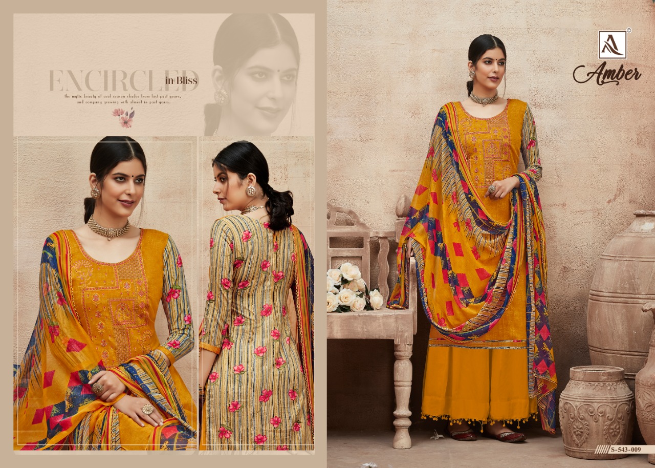 Alok Presents  Amber Designer Dress Material Collection