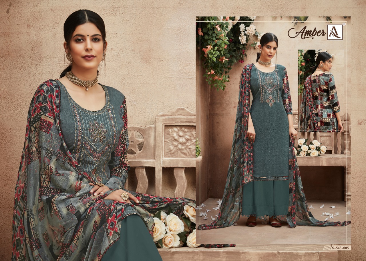 Alok Presents  Amber Designer Dress Material Collection