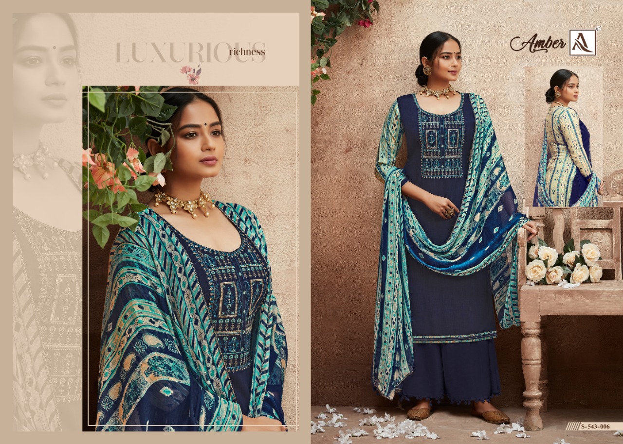 Alok Presents  Amber Designer Dress Material Collection