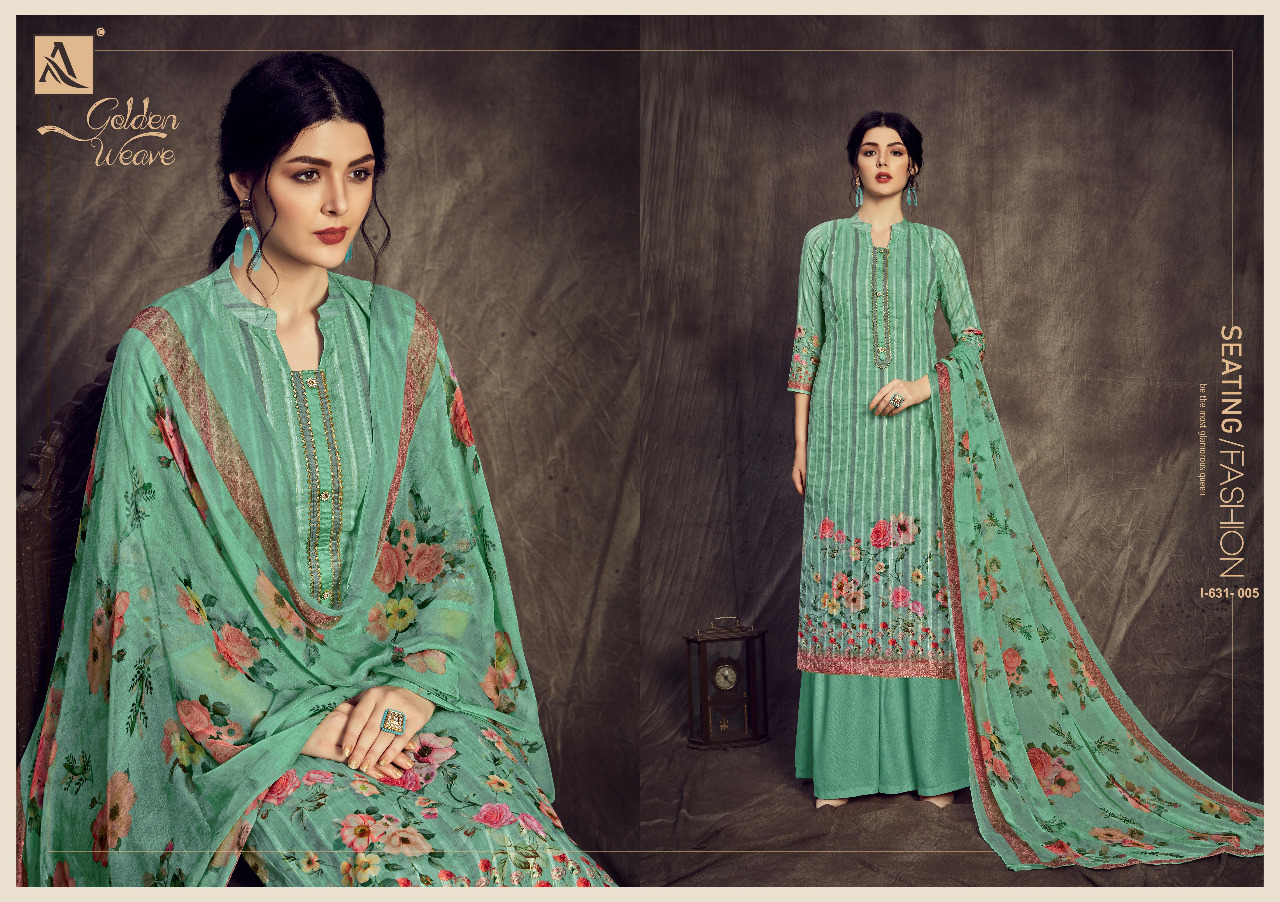 Alok  Presents  Golden Weave Designer Dress Material Collection