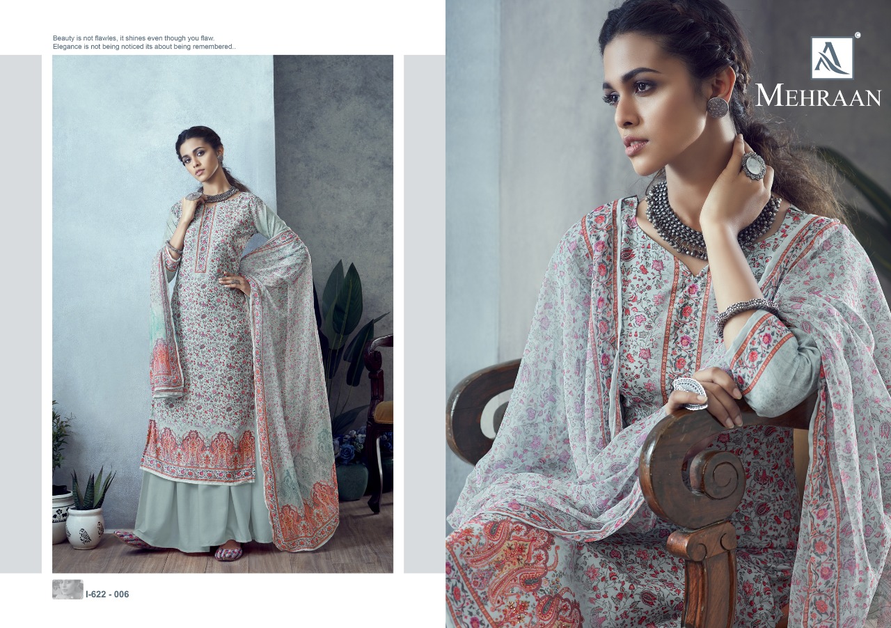 Alok Presents  Mehraan Designer Dress Material