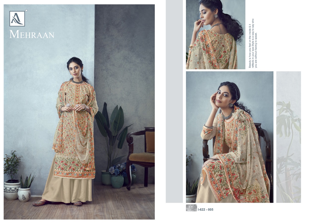 Alok Presents  Mehraan Designer Dress Material