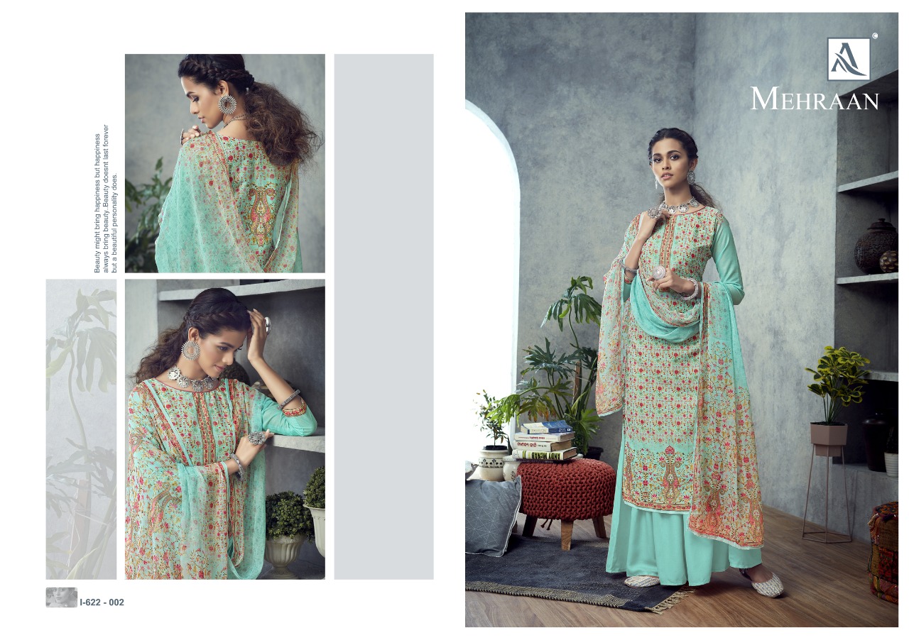Alok Presents  Mehraan Designer Dress Material