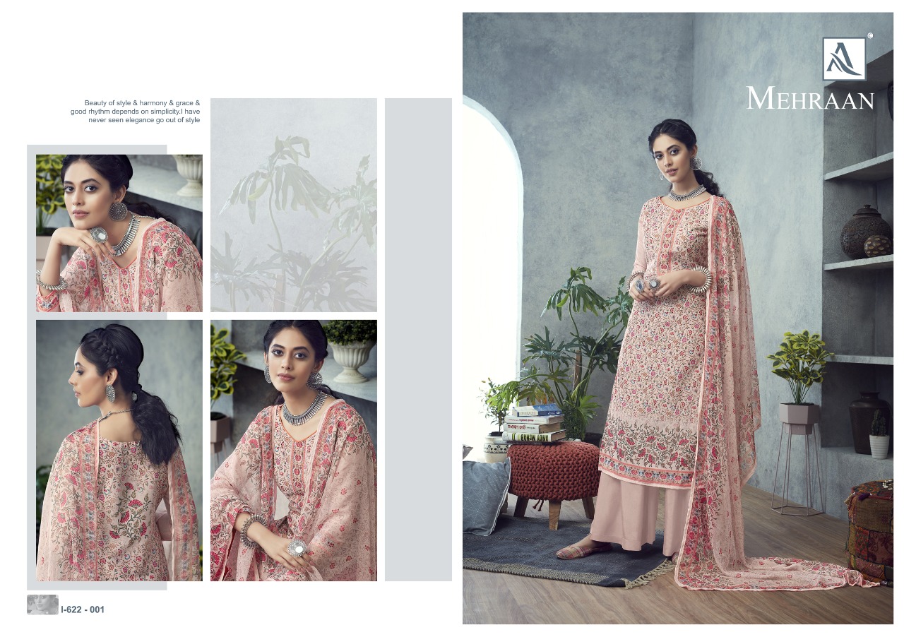 Alok Presents  Mehraan Designer Dress Material