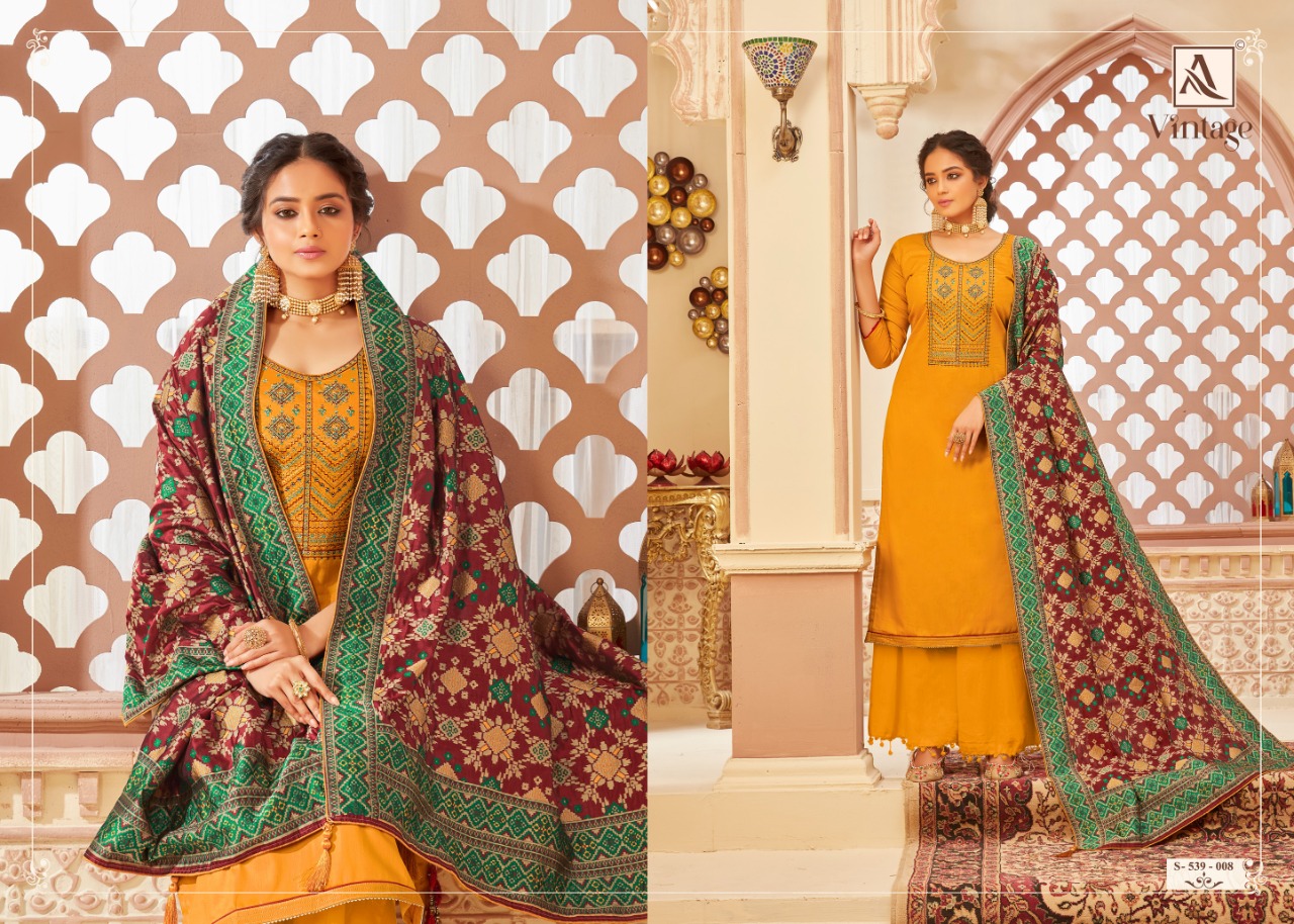 Alok Presents Vintage Designer Dress Material Collection