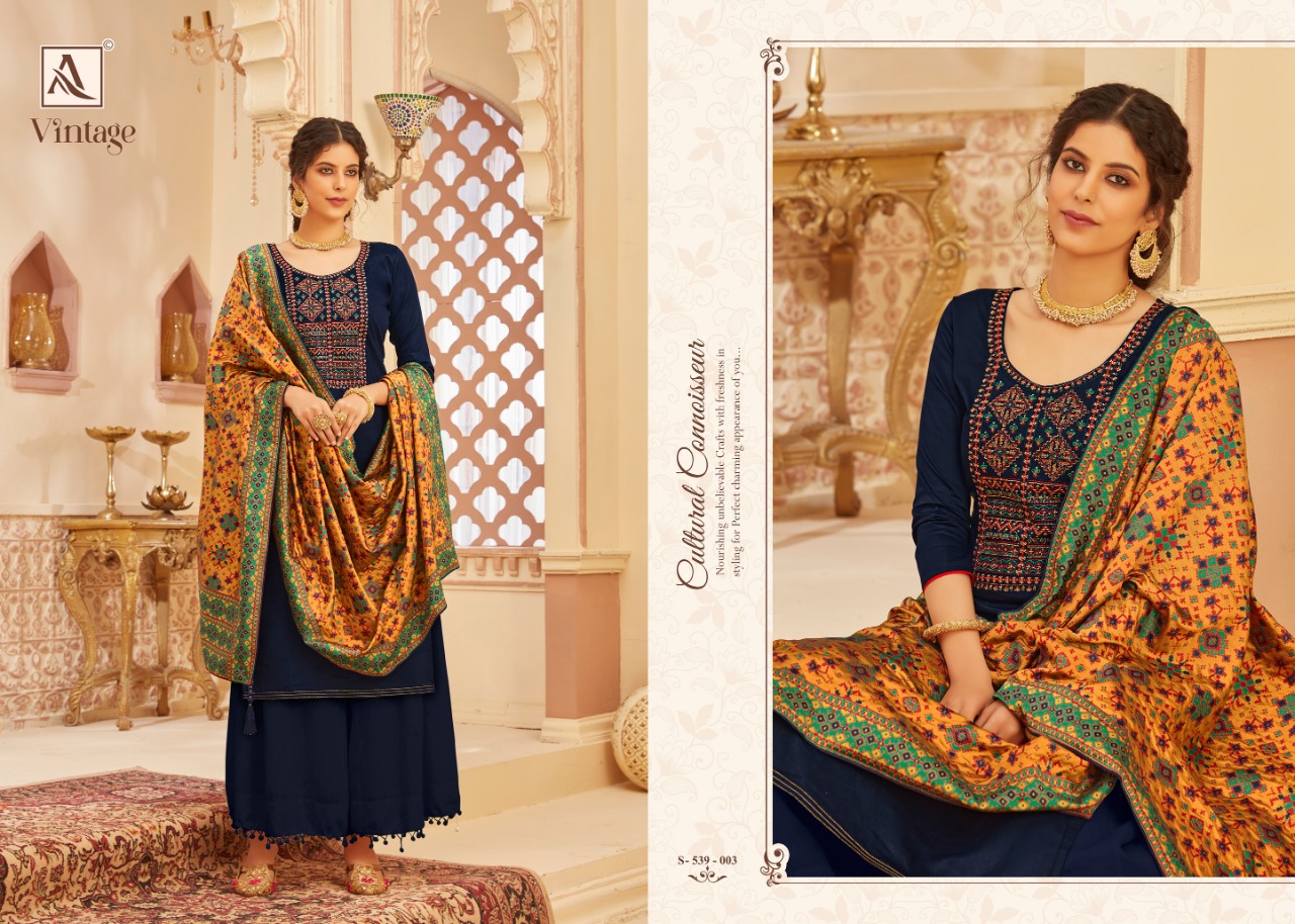 Alok Presents Vintage Designer Dress Material Collection