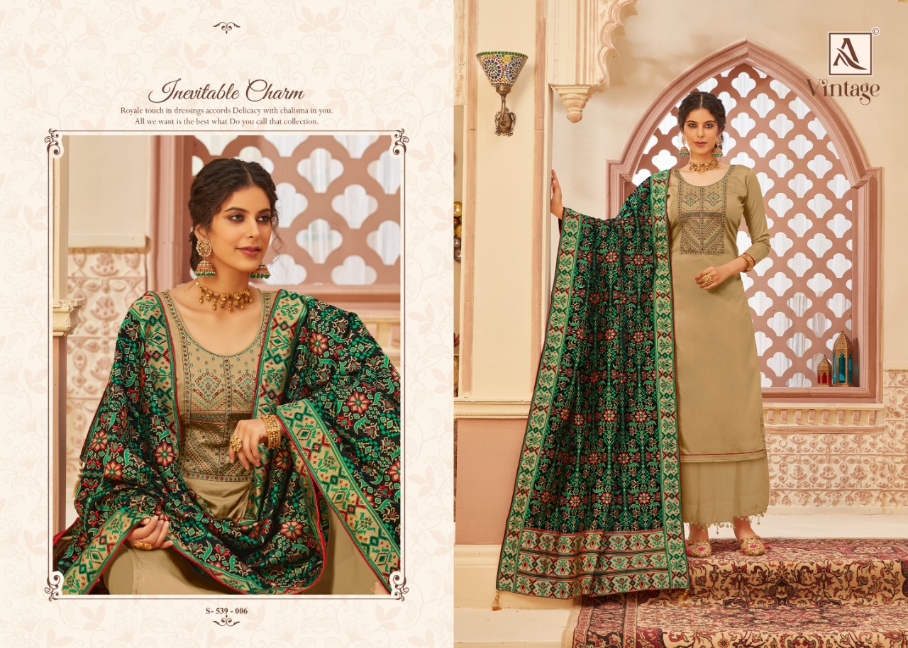 Alok Presents Vintage Designer Dress Material Collection