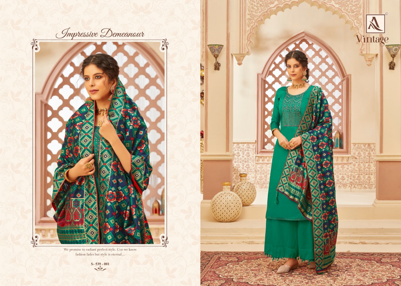 Alok Presents Vintage Designer Dress Material Collection