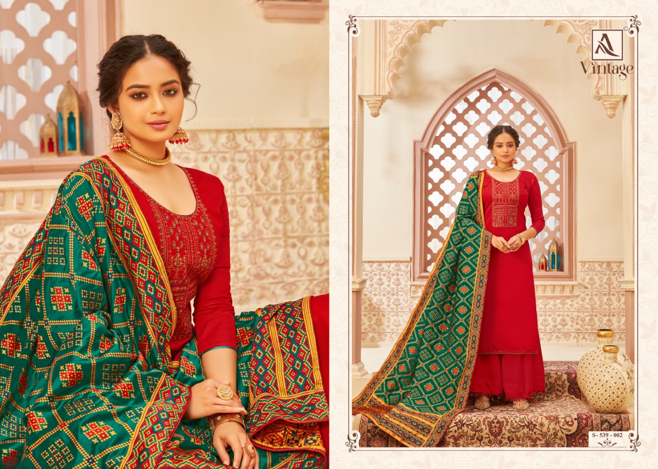 Alok Presents Vintage Designer Dress Material Collection