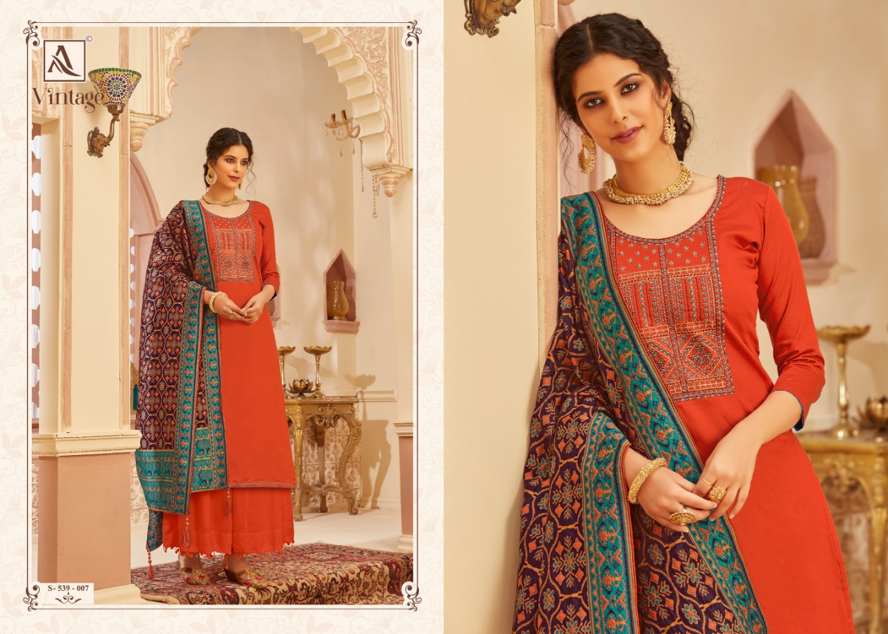 Alok Presents Vintage Designer Dress Material Collection