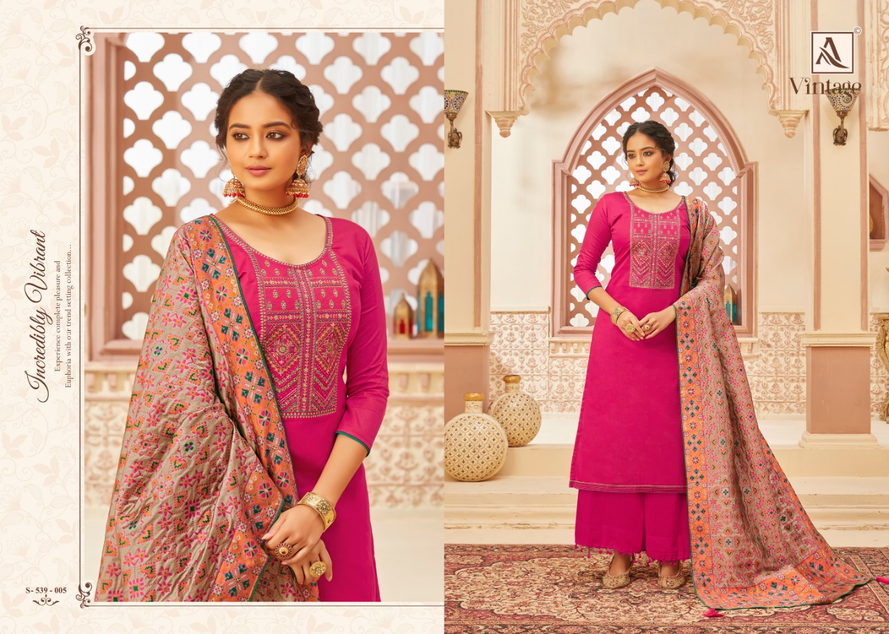Alok Presents Vintage Designer Dress Material Collection