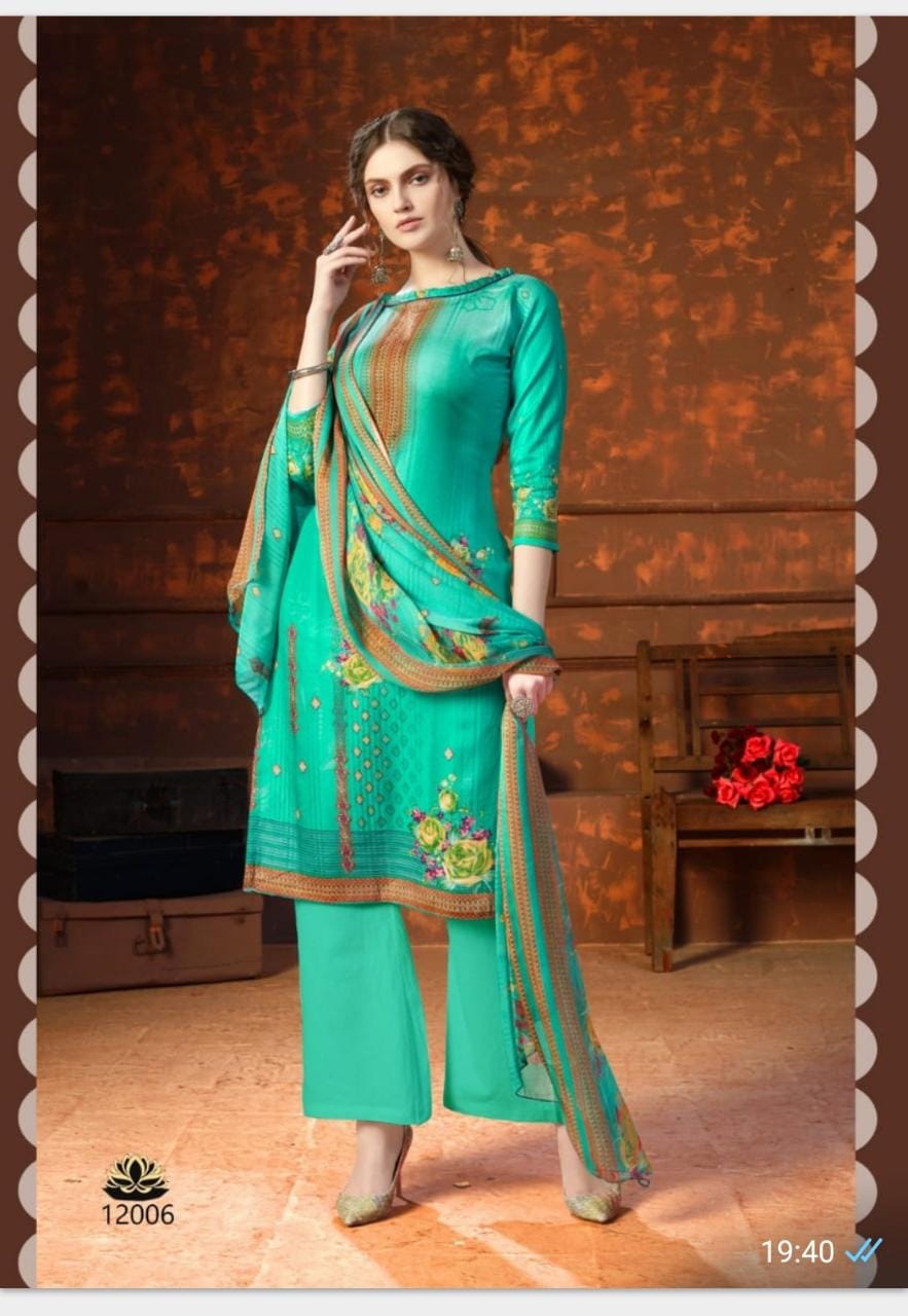 Kesariya Presents Shehnaaz  Casual Wear Dress Material