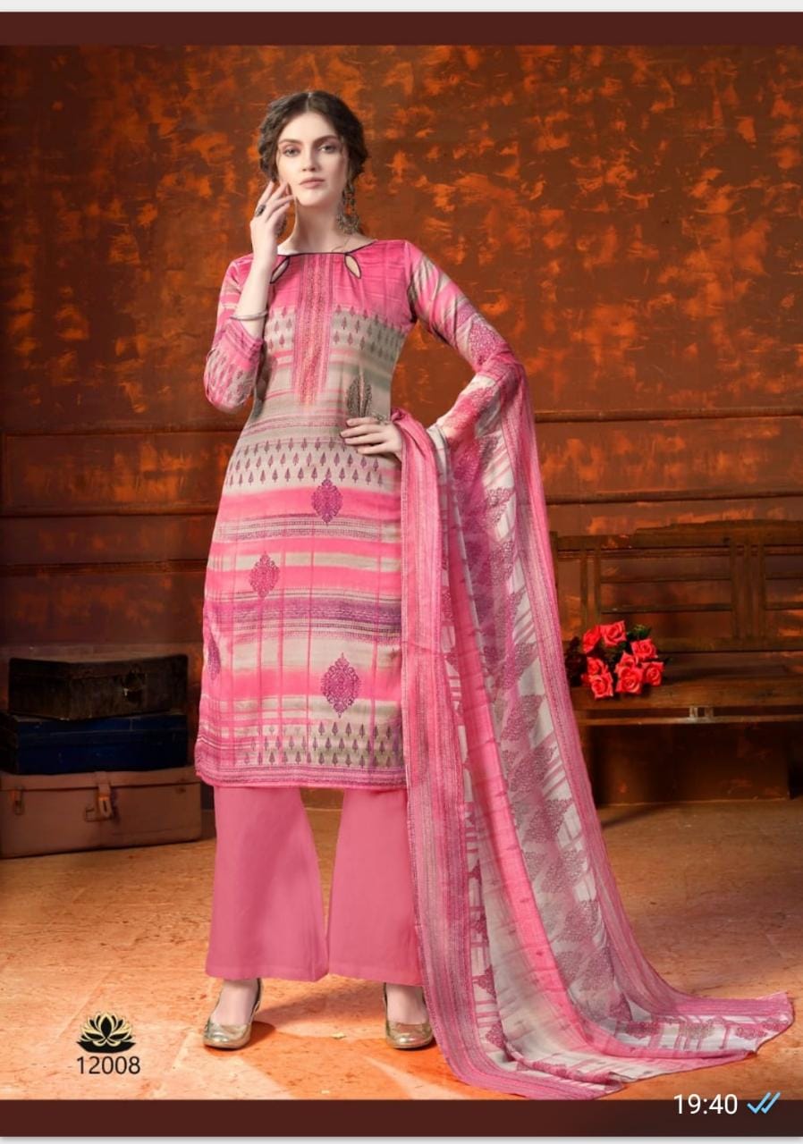 Kesariya Presents Shehnaaz  Casual Wear Dress Material