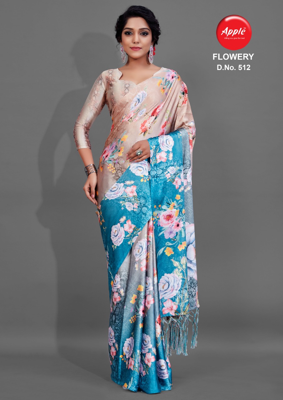 Apple Presents  Flowery  Vol 5  Designer Saree Collection