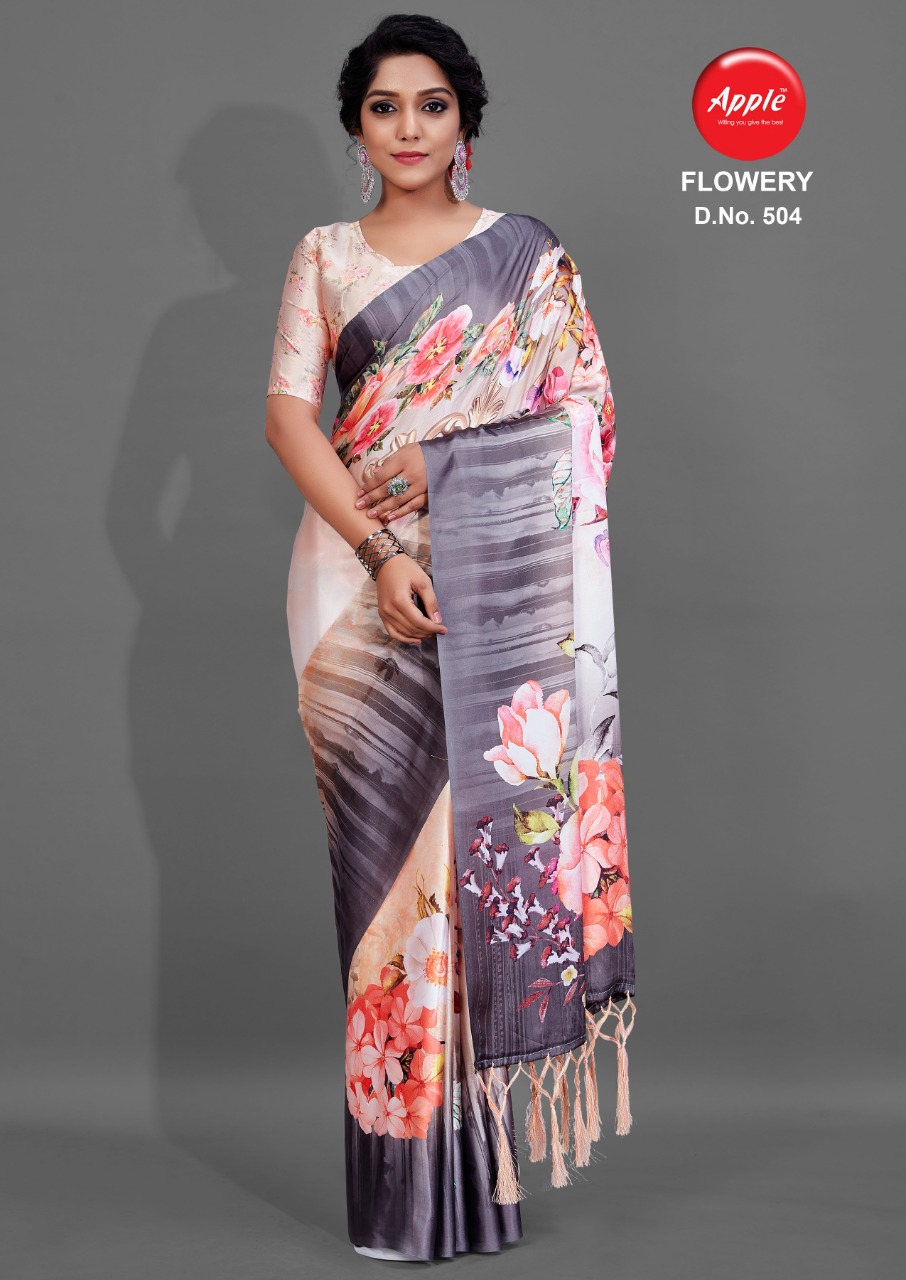 Apple Presents  Flowery  Vol 5  Designer Saree Collection